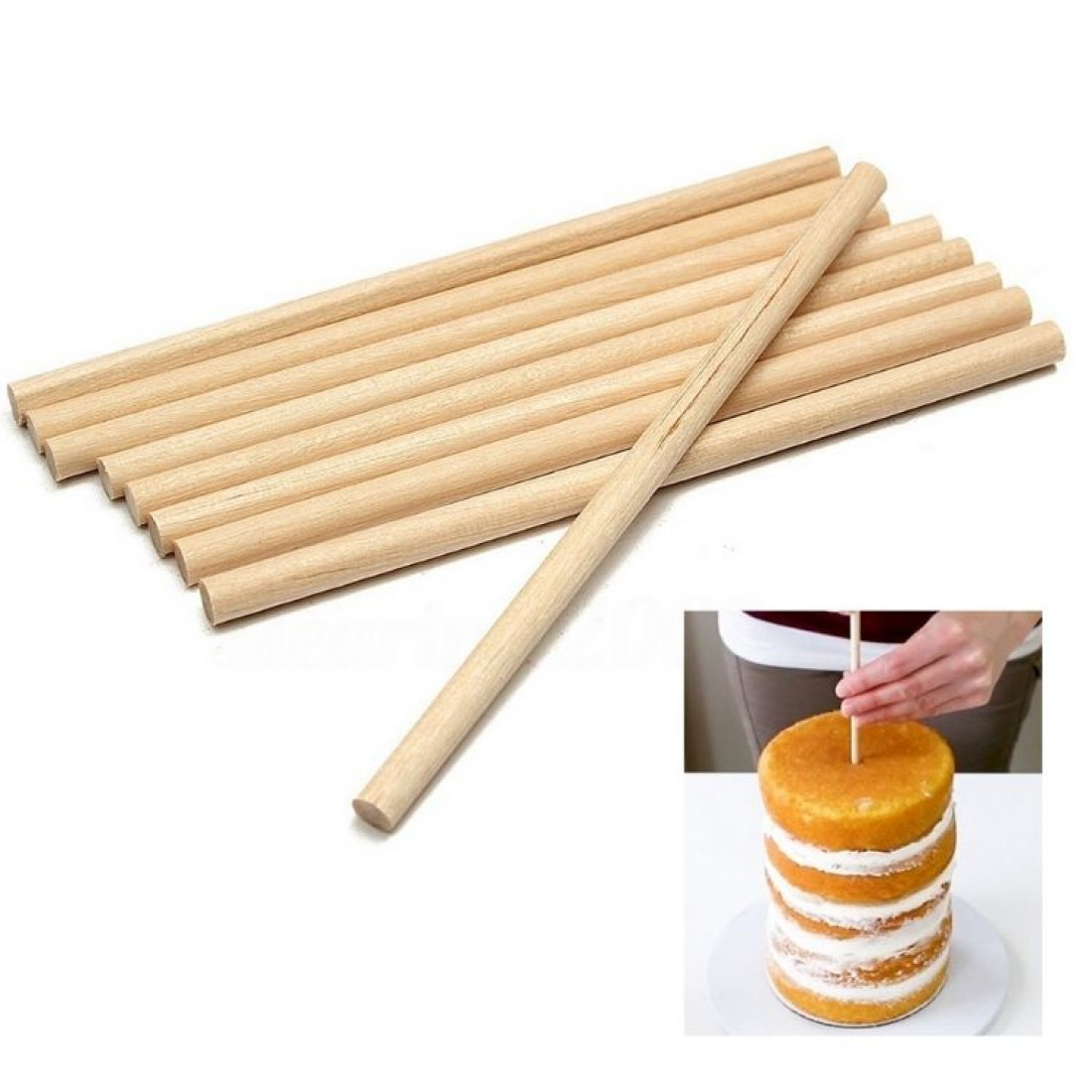 Cake Dowels 12 inches (Pack of 5 Pieces)
